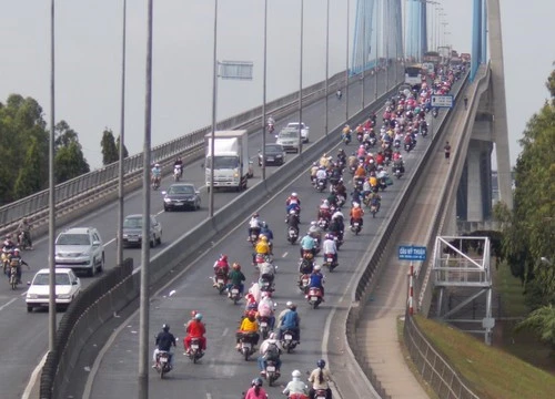 ầu Mỹ Thuận 2 sẽ giúp giảm ùn tắc cho cầu Mỹ Thuận hiện hữu trên Quốc lộ 1 - Ảnh: Thanh Đức