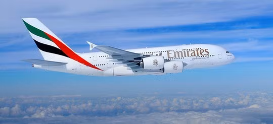 Một chiếc A380 của Emirates. Ảnh: emirates.com