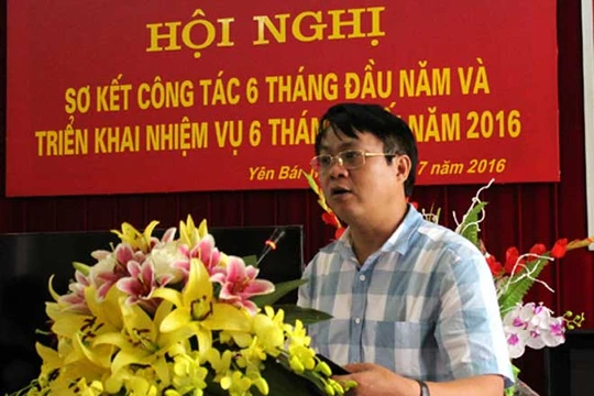 Giám đốc Sở Tài nguyên và Môi trường Yên Bái Phạm Sỹ Quý.