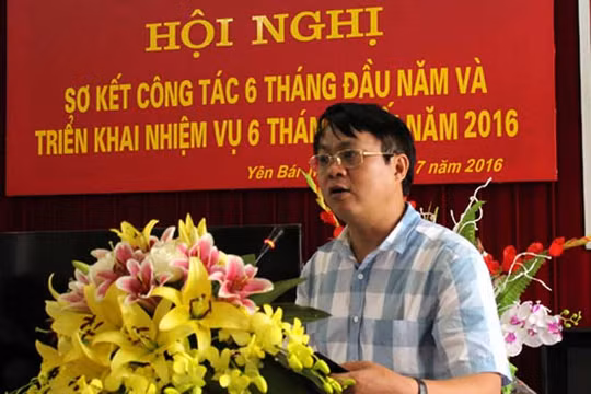 Giám đốc Sở Tài nguyên và Môi trường Yên Bái Phạm Sỹ Quý.