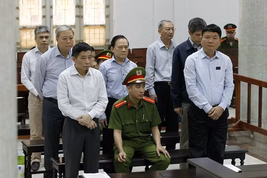 Ông Đinh La Thăng tại phiên tòa tháng 3/2018. Ảnh: Dân trí