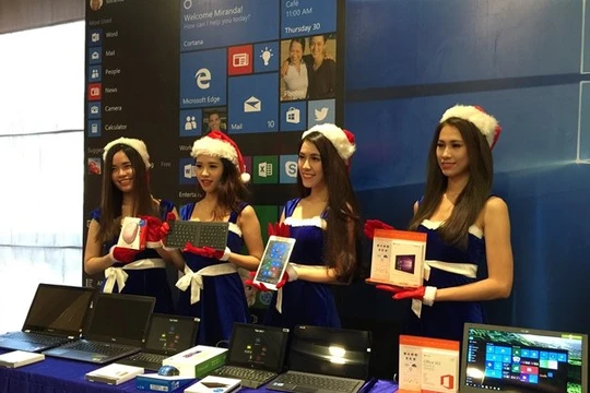 Các thiết bị sử dụng hệ điều hành Windows 10 ngày càng đa dạng về mẫu mã với sự tham gia của nhiều nhà sản xuất - Ảnh: Chí Thịnh