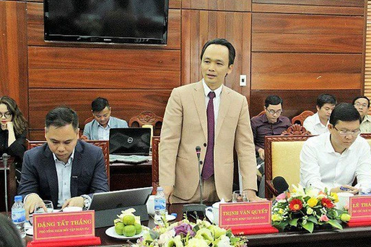 Ông Trịnh Văn Quyết - Chủ tịch FLC. Ảnh: Báo Quảng Ngãi