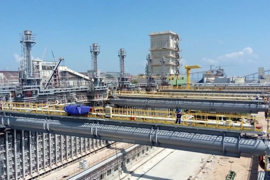 Một góc nhà máy gang thép Formosa Hà Tĩnh