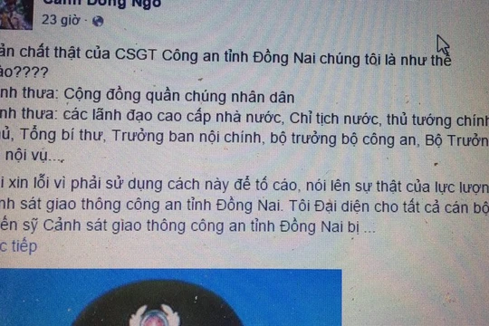 Bài viết trên FB "Cánh Đồng Ngô" đề cập nhiều tiêu cực nhưng chưa đưa ra bằng chứng, tư liệu chứng minh 