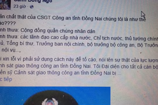Bài viết trên FB "Cánh Đồng Ngô" đề cập nhiều tiêu cực nhưng chưa đưa ra bằng chứng, tư liệu chứng minh 