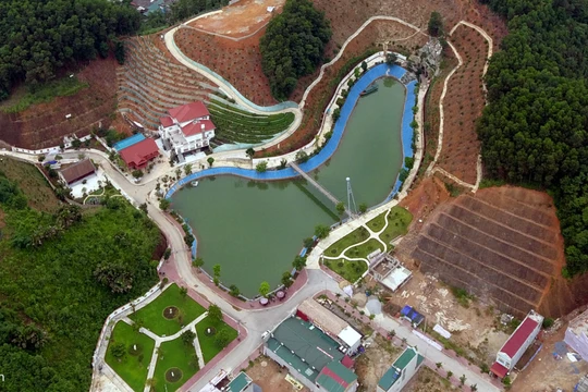 Toàn cảnh khu biệt phủ của vợ ông Phạm Sĩ Quý. Ảnh Zing