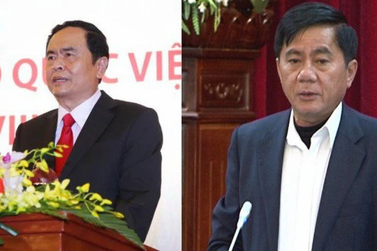 Ông Trần Thanh Mẫn và ông Trần Cẩm Tú. Nguồn: thaibinh.gov.vn và UBNTTUW