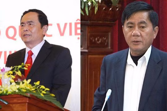 Ông Trần Thanh Mẫn và ông Trần Cẩm Tú. Nguồn: thaibinh.gov.vn và UBNTTUW