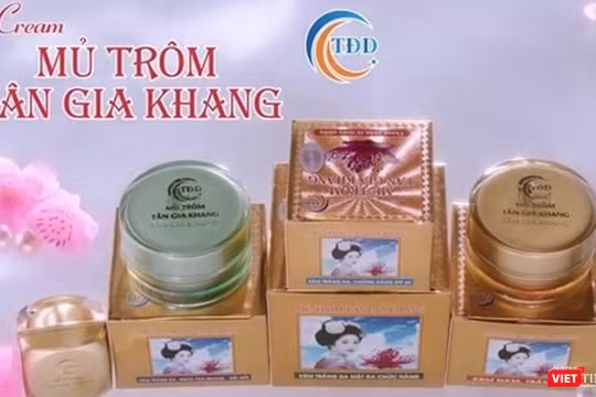 Sản phẩm cream mủ trôm Tân Gia Khang bị buộc thu hồi. 