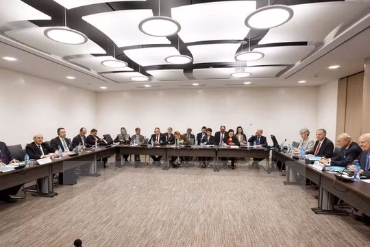 Toàn cảnh cuộc đàm phán. (Nguồn: AFP/TTXVN)