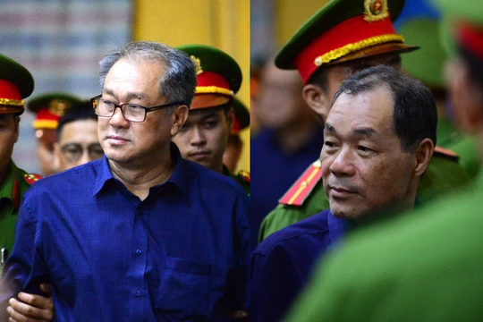 Ông Trầm Bê (bên phải), và ông Phạm Công Danh (bên trái) - hai bị can chính trong vụ án. Ảnh: VNN