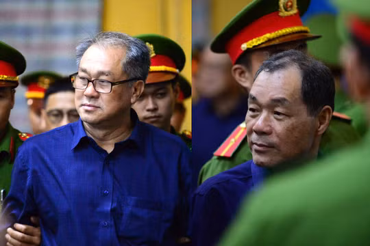 Ông Trầm Bê (bên phải), và ông Phạm Công Danh (bên trái) - hai bị can chính trong vụ án. Ảnh: VNN