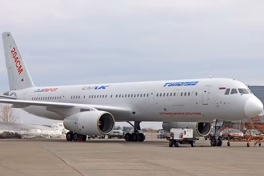 Máy bay Tu-204SM của Nga. (Nguồn: AP)