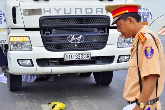 Một vụ tai nạn giao thông trên địa bàn Đồng Nai.