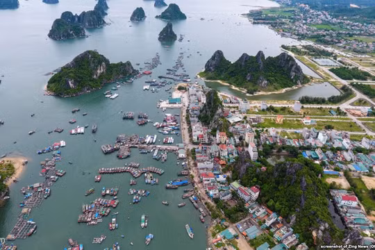 Cảng Cái Rồng, đảo Vân Đồn, tỉnh Quảng Ninh. Ảnh: VOV