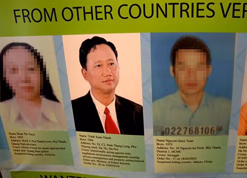 Nghi can Trịnh Xuân Thanh trong danh sách truy nã quốc tế của Interpol. Ảnh: Bá Đô