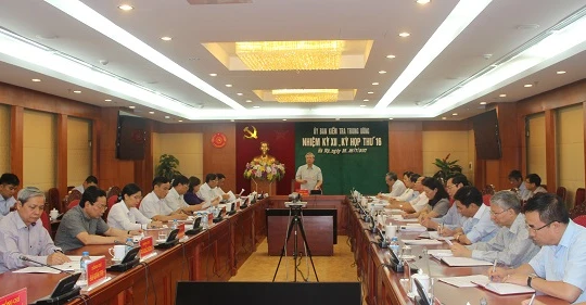 Ủy ban Kiểm tra Trung ương họp kỳ thứ 16. Nguồn: UBKT Trung ương