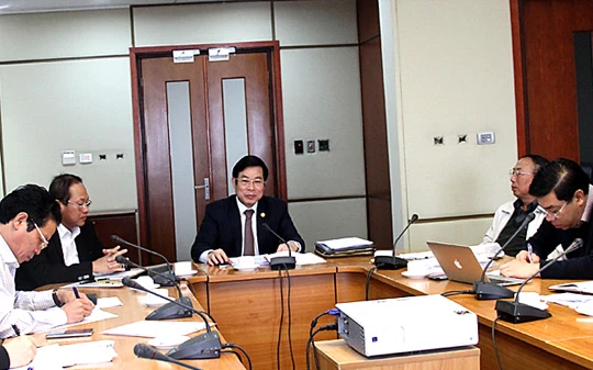 Bộ trưởng Bộ TT&TT Nguyễn Bắc Son chủ trì buổi làm việc và nghe báo cáo về quá trình, tiến độ và nội dung Quy hoạch phát triển báo chí và quản lý báo chí toàn quốc đến năm 2025.