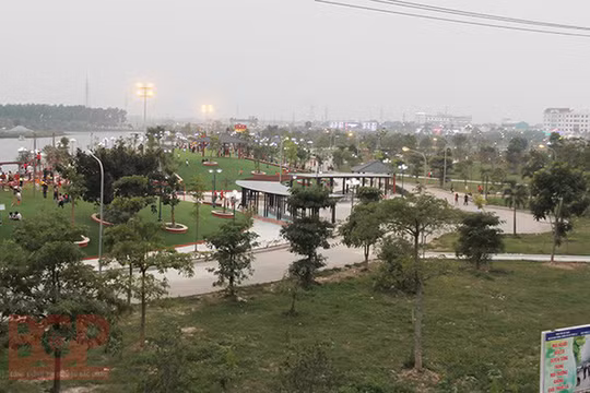 Sân tập golf xây trên đất quy hoạch công viên Hoàng Hoa Thám ở Bắc Giang. Ảnh: Đầu tư