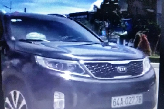 Chiếc xe bị CSGT cho rằng chạy quá tốc độ cho phép