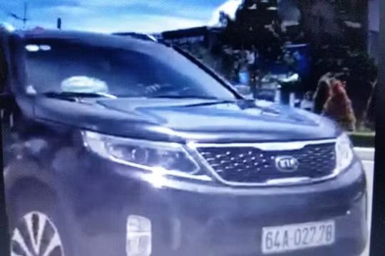 Chiếc xe bị CSGT cho rằng chạy quá tốc độ cho phép