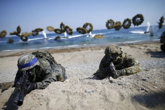 Quân đội Mỹ-Hàn đang tập trận quy mô lớn