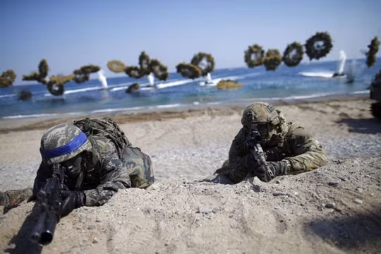 Quân đội Mỹ-Hàn đang tập trận quy mô lớn