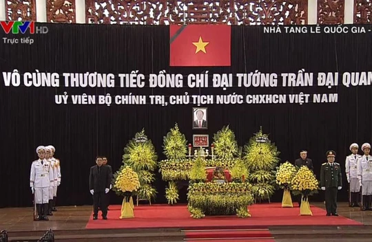 Bắt đầu Lễ Quốc tang Chủ tịch nước Trần Đại Quang. Nguồn: Dân trí
