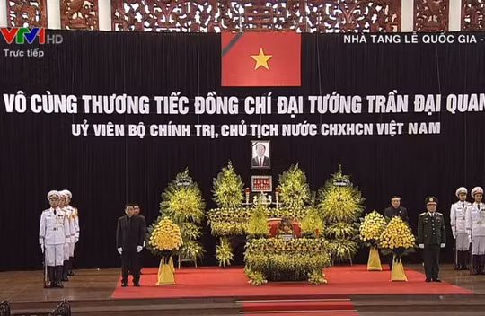 Bắt đầu Lễ Quốc tang Chủ tịch nước Trần Đại Quang. Nguồn: Dân trí