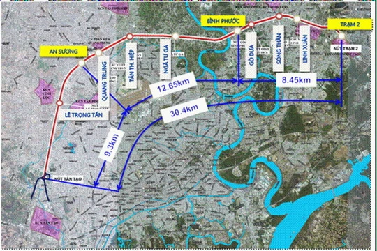 Tổng thể tuyến đường trên cao số 5