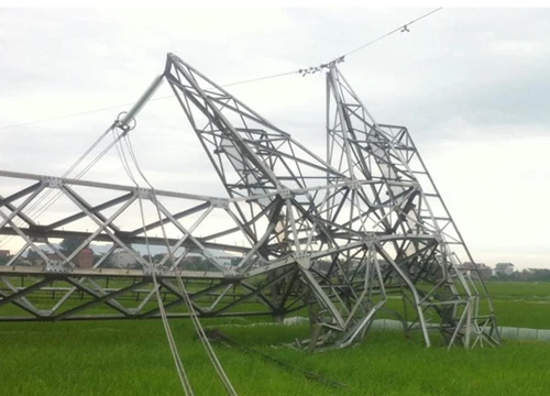 Kiểm tra toàn diện hệ thống đường dây 500kV đổ sập cột truyền tải