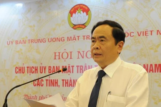 Ông Trần Thanh Mẫn,tân Chủ tịch Ủy ban Trung ương MTTQ Việt Nam khoá VIII.