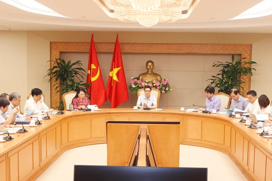 Cuộc họp của Ban Chỉ đạo liên ngành Trung ương về Vệ sinh An toàn Thực phẩm. Ảnh: VGP 