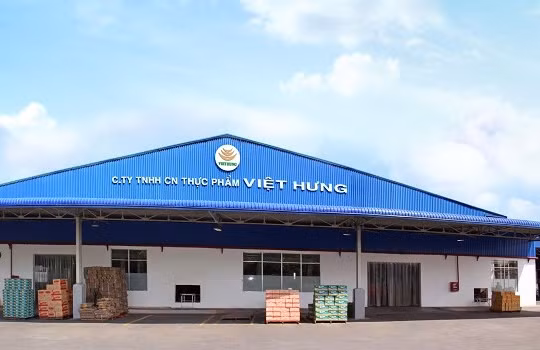 Công ty TNHH Công nghiệp thực phẩm Việt Hưng, tổng vốn đầu tư đăng ký 47,6 triệu USD.