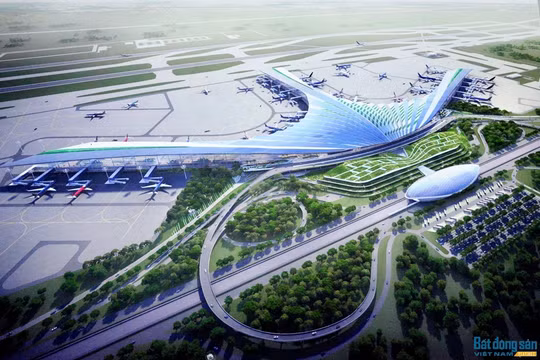 Phối cảnh 3D Cảng hàng không quốc tế Long Thành. Ảnh: Cục hàng không Việt Nam