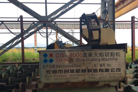 Xuất hiện dấu hiệu hư hỏng, xuống cấp thiết bị tại Nhà máy Thép Cái Lân. Ảnh: Anh Minh