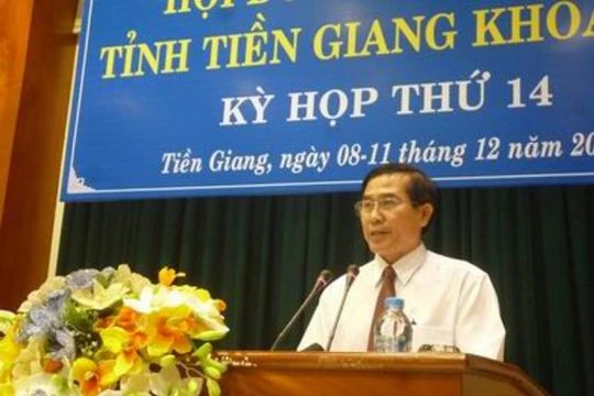 Ông Lê Văn Hưởng - Chủ tịch UBND tỉnh Tiền Giang