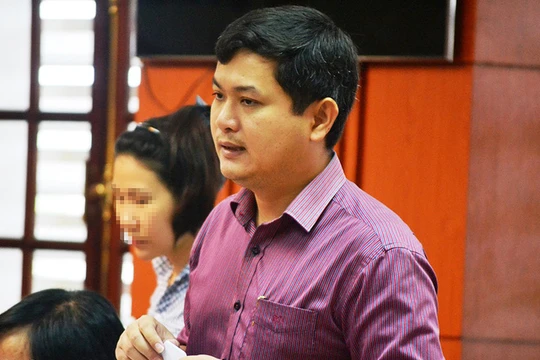 Giám đốc Sở KH-ĐT tỉnh Quảng Nam Lê Phước Hoài Bảo - Ảnh: LÊ TRUNG