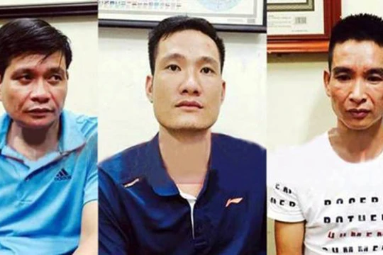 Các nghi can vừa bị bắt giữ