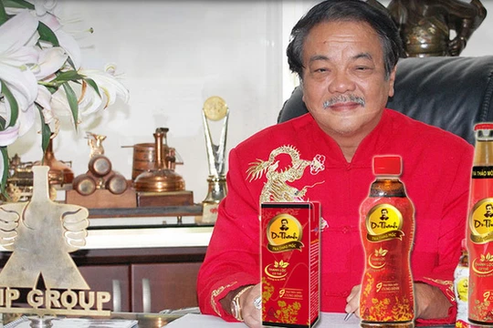 Ông Trần Quí Thanh là doanh nhân Việt hiếm hoi dùng hình ảnh của cá nhân làm thương hiệu sản phẩm.