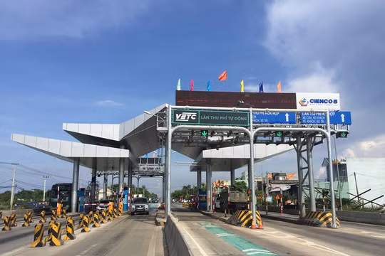 Trạm thu phí Tam Kỳ (Quảng Nam). Ảnh: VGP 