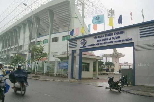 Dự án của tập đoàn Thiên Thanh ở sân Chi Lăng đang "bất động" - Ảnh: Lê Đình Dũng.