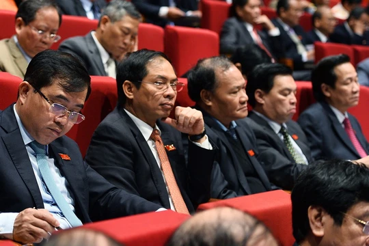 Các đại biểu tại Đại hội XII. Ảnh Hoàng Hà.