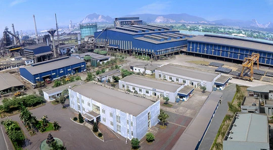 Khu liên hiệp gang thép Hòa Phát. Ảnh: H.P/ Thanh Niên