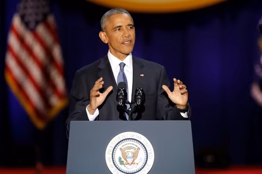 Tổng thống Obama phát biểu tại Chicago tối ngày 10/1 (Ảnh: Reuters)