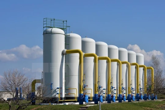 Trạm bơm khí đốt ở thị trấn Boyarka thuộc Kiev, Ukraine. (Ảnh: AFP/TTXVN)