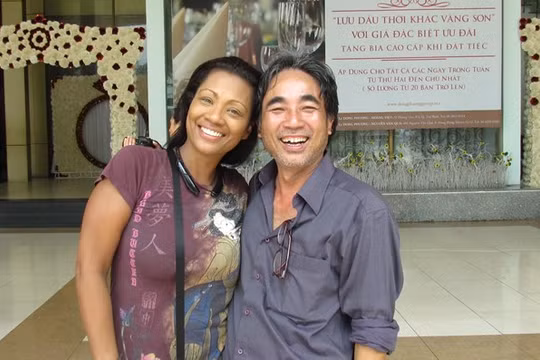 Thúy Nguyễn trong chuyến trở về Việt Nam tháng 4.2015