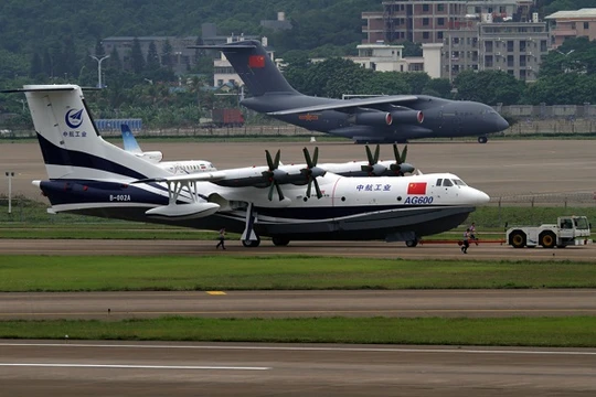 Hình ảnh thủy phi cơ lớn nhất thế giới AG600 của Trung Quốc (ảnh: National Interest)