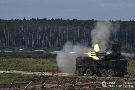 Hệ thống phòng không Pantsir-S1 của Nga. Ảnh: RIA